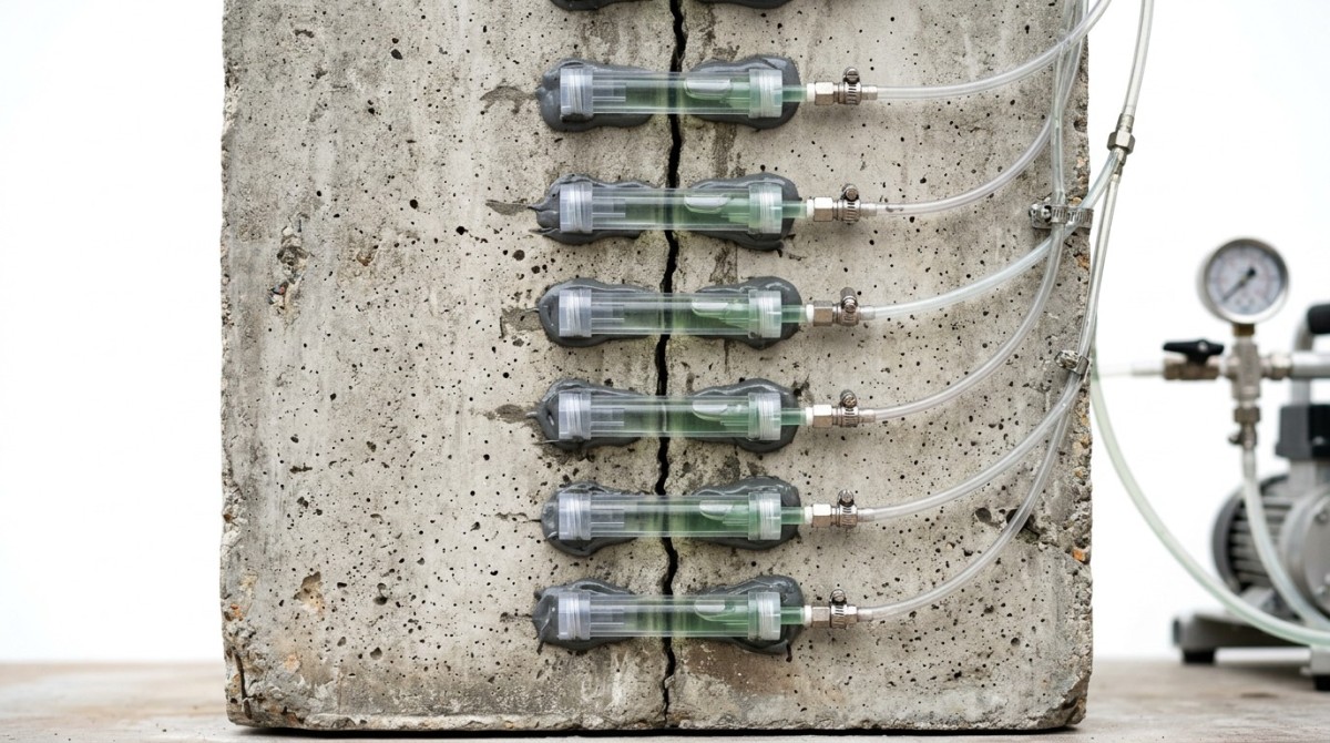 Selecting structural epoxy for concrete crack injection