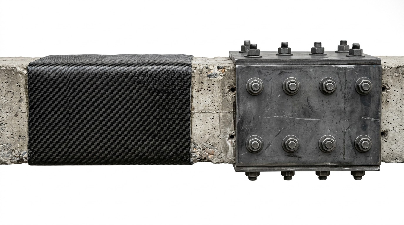 Comparing CFRP wraps and steel for bridge reinforcement