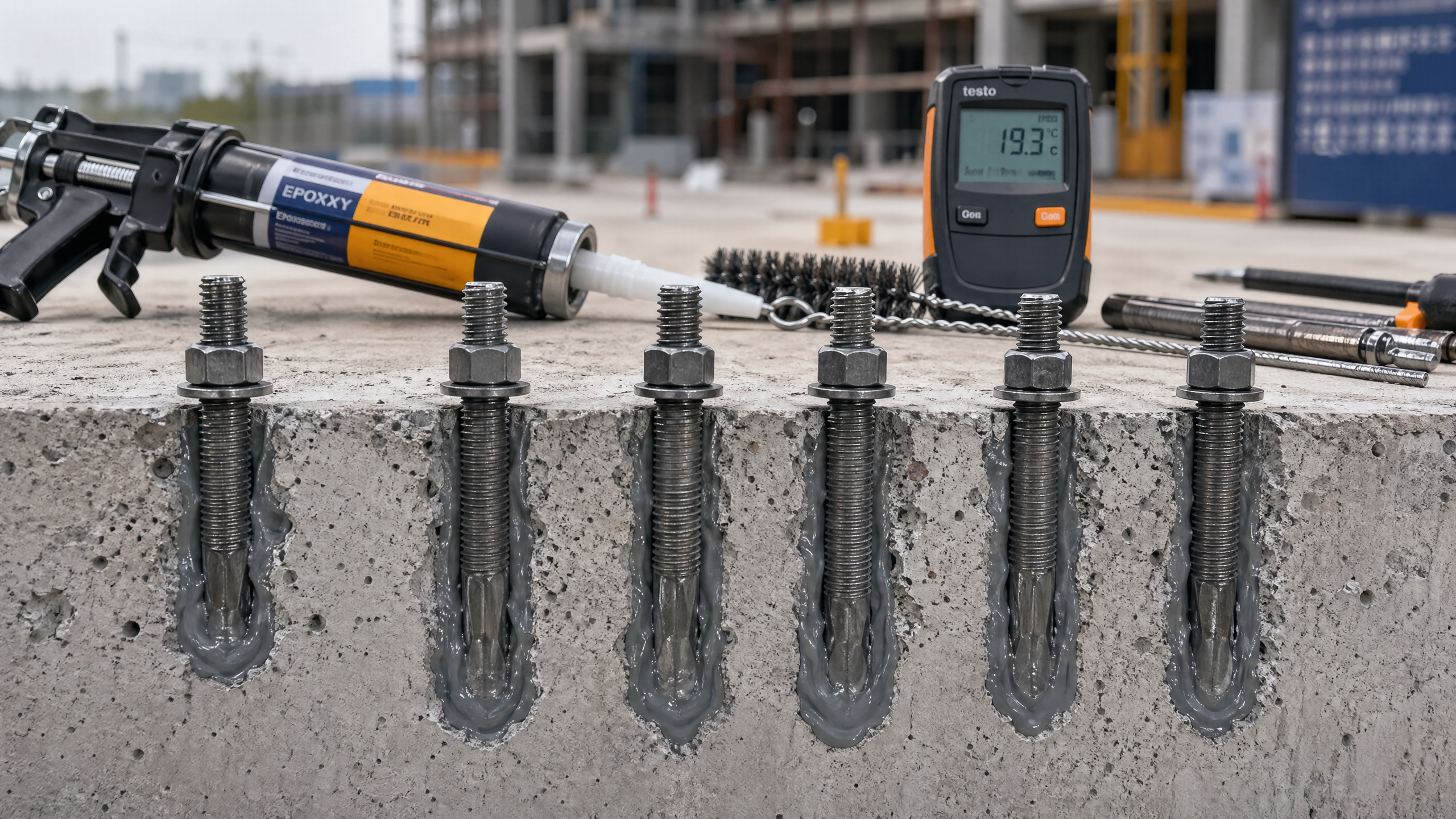 Chemical anchor curing time: what affects it most on site?