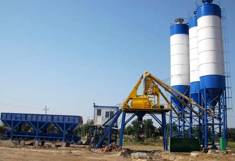 Grade maintenance of concrete mixer