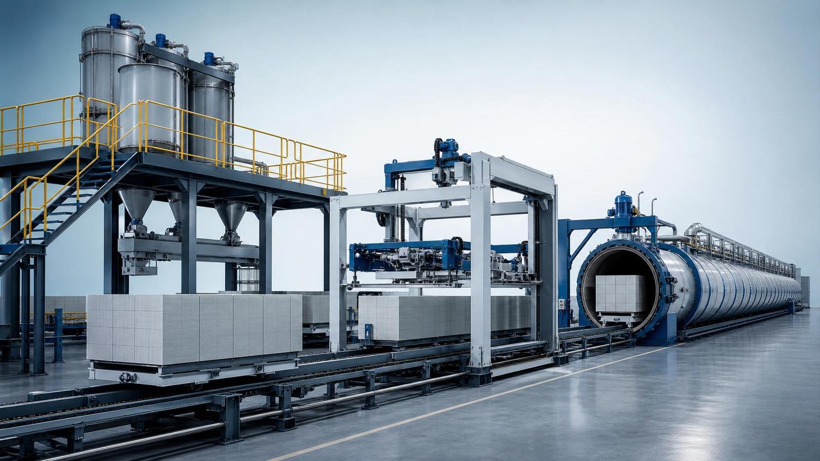AAC Plant Machinery Explained: Core Equipment and Process Flow From Mixing to Curing