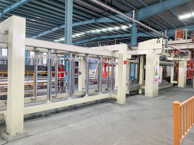 Aerated concrete block production line
