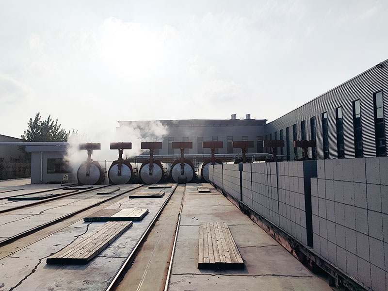 Aerated concrete block production line