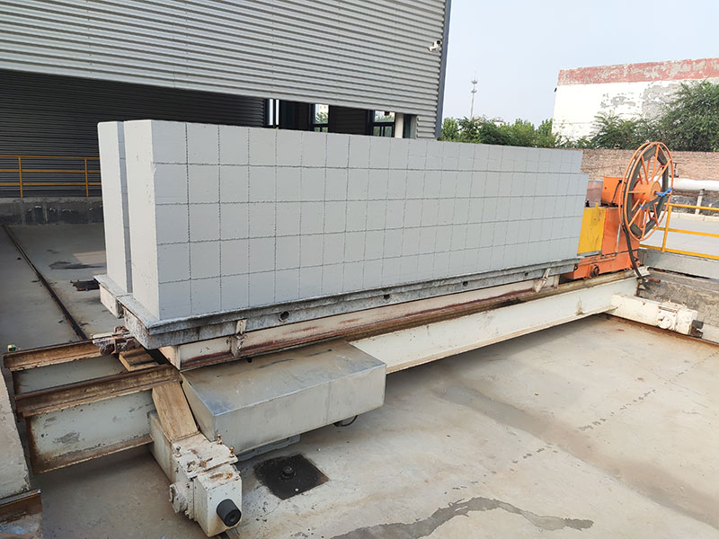 Aerated concrete block production line