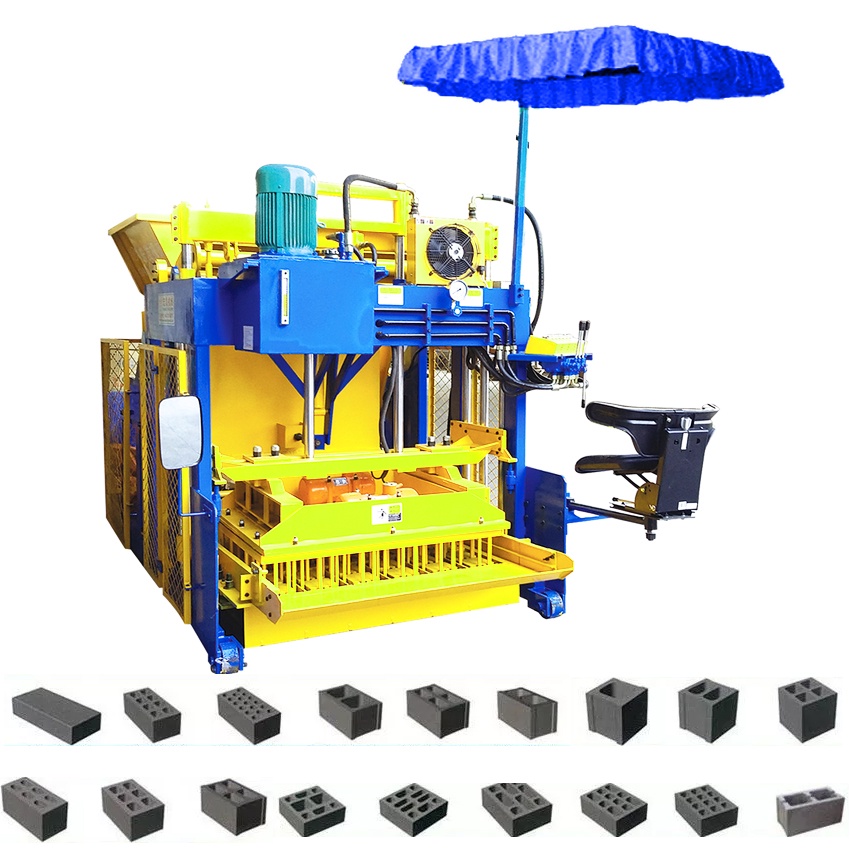 QMJ-12A Mobile Hollow Block Machine
