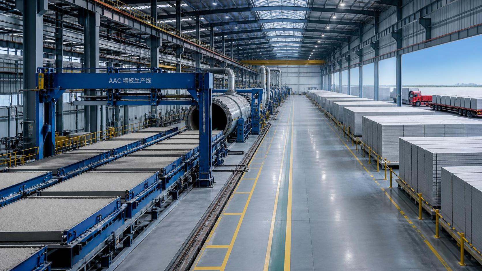 How much space does an AAC wall panel plant need for production? How much space does an AAC wall panel plant need for production?