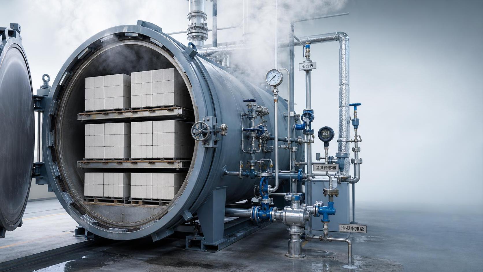 What steam curing conditions does an autoclaved aerated concrete block machine require? What steam curing conditions does an autoclaved aerated concrete block machine require?