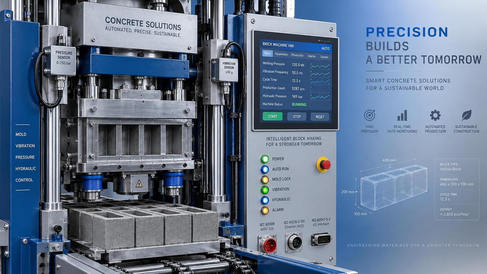 How does concrete brick machine automation level compare across major suppliers in 2026?