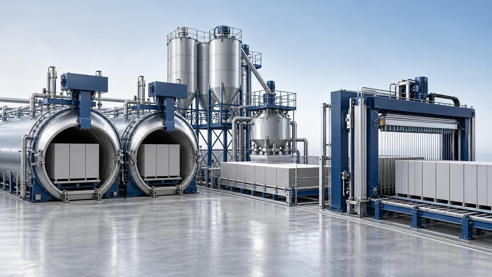 What makes up the initial investment breakdown for a sand-based AAC plant in 2026?