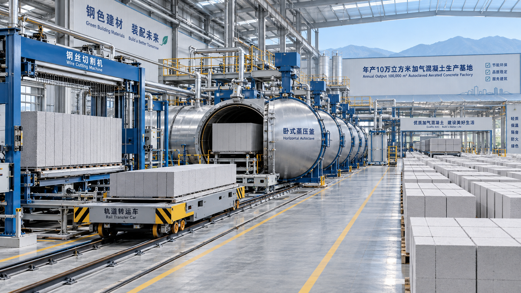 How Should an AAC Factory Plan for 100,000 m³ per Year? How Should an AAC Factory Plan for 100,000 m³ per Year?