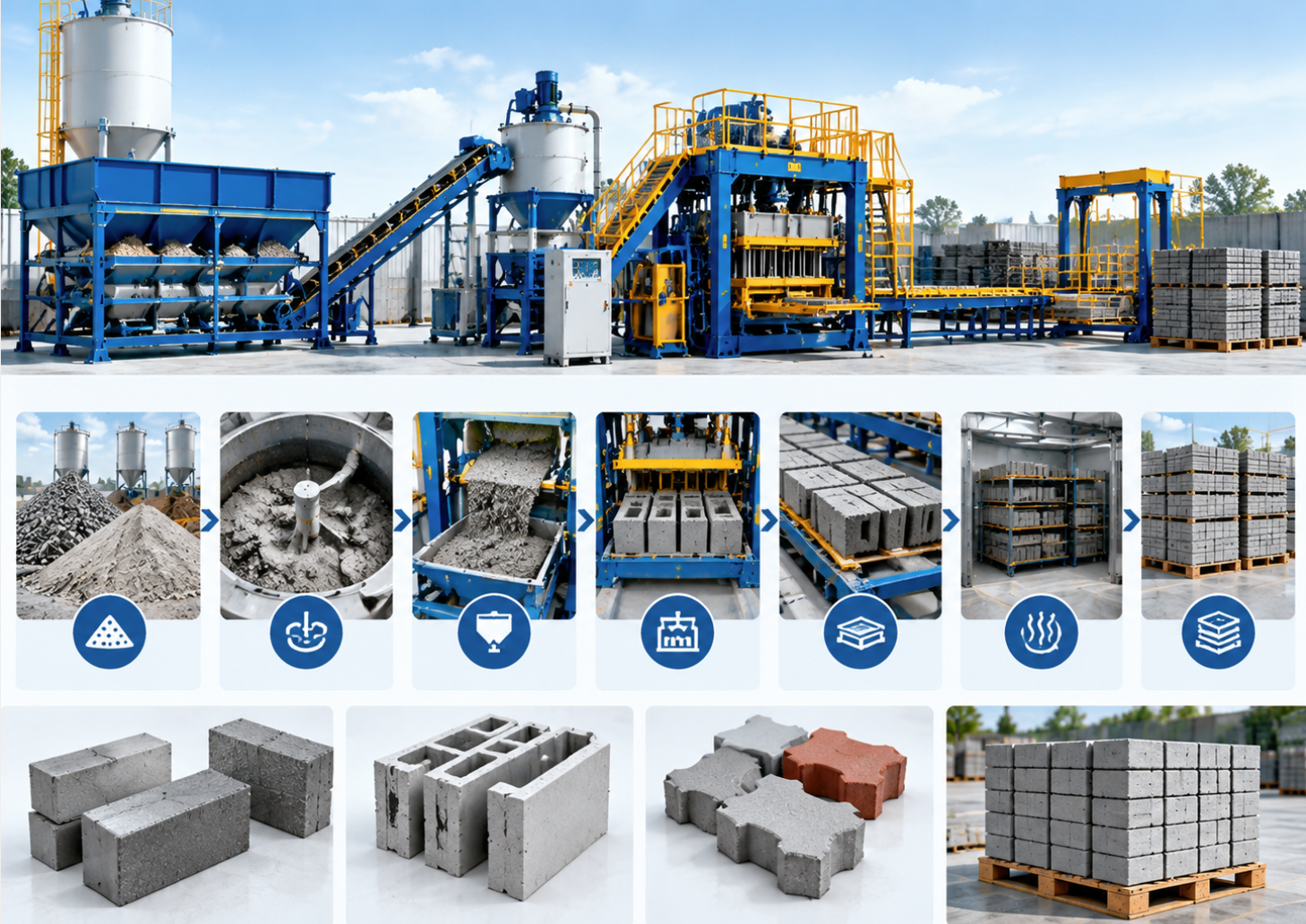 How a Concrete Brick Machine Works—and Why Curing Still Matters How a Concrete Brick Machine Works—and Why Curing Still Matters