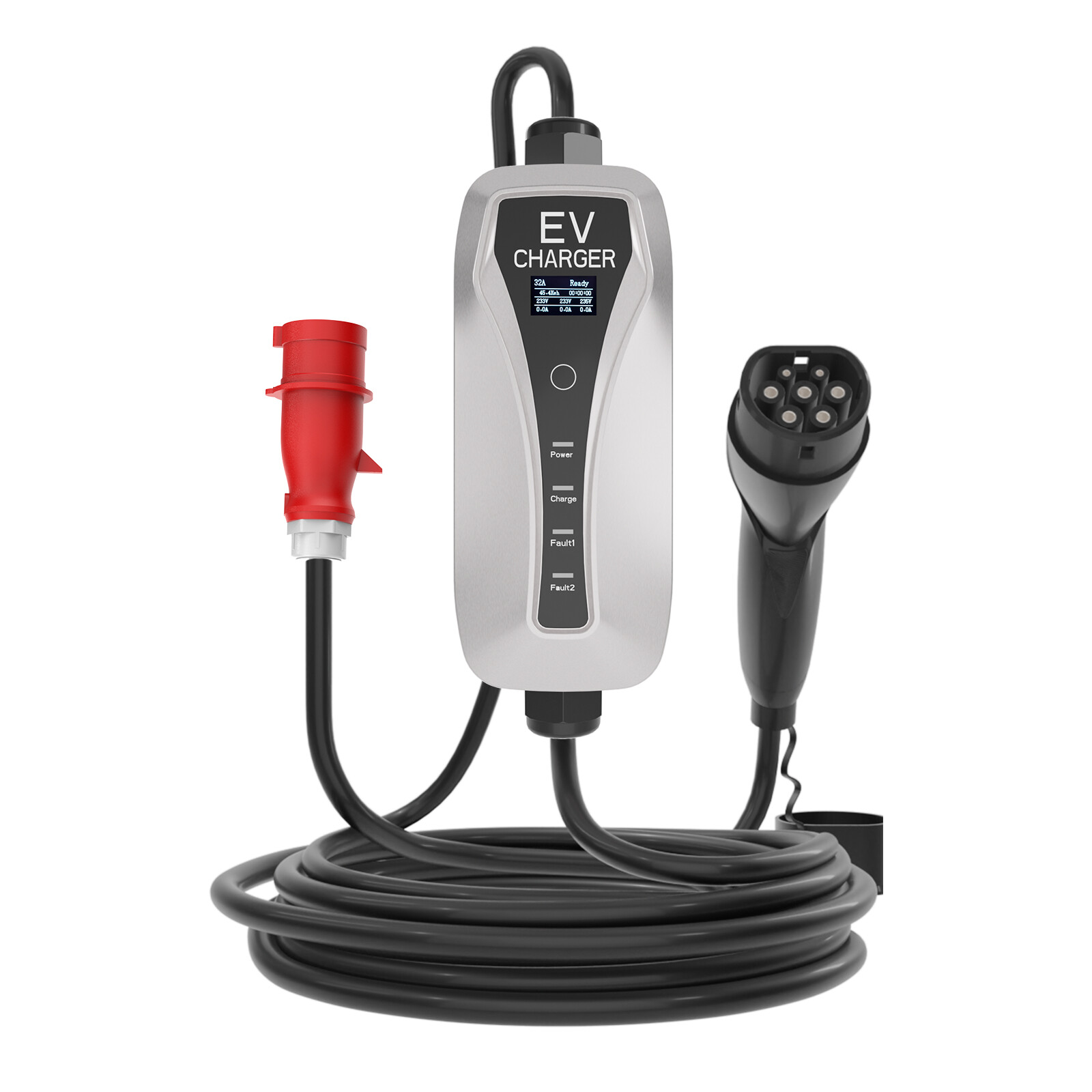 Портативное зарядное устройство для электромобилей Type 2 22kw 3 phase