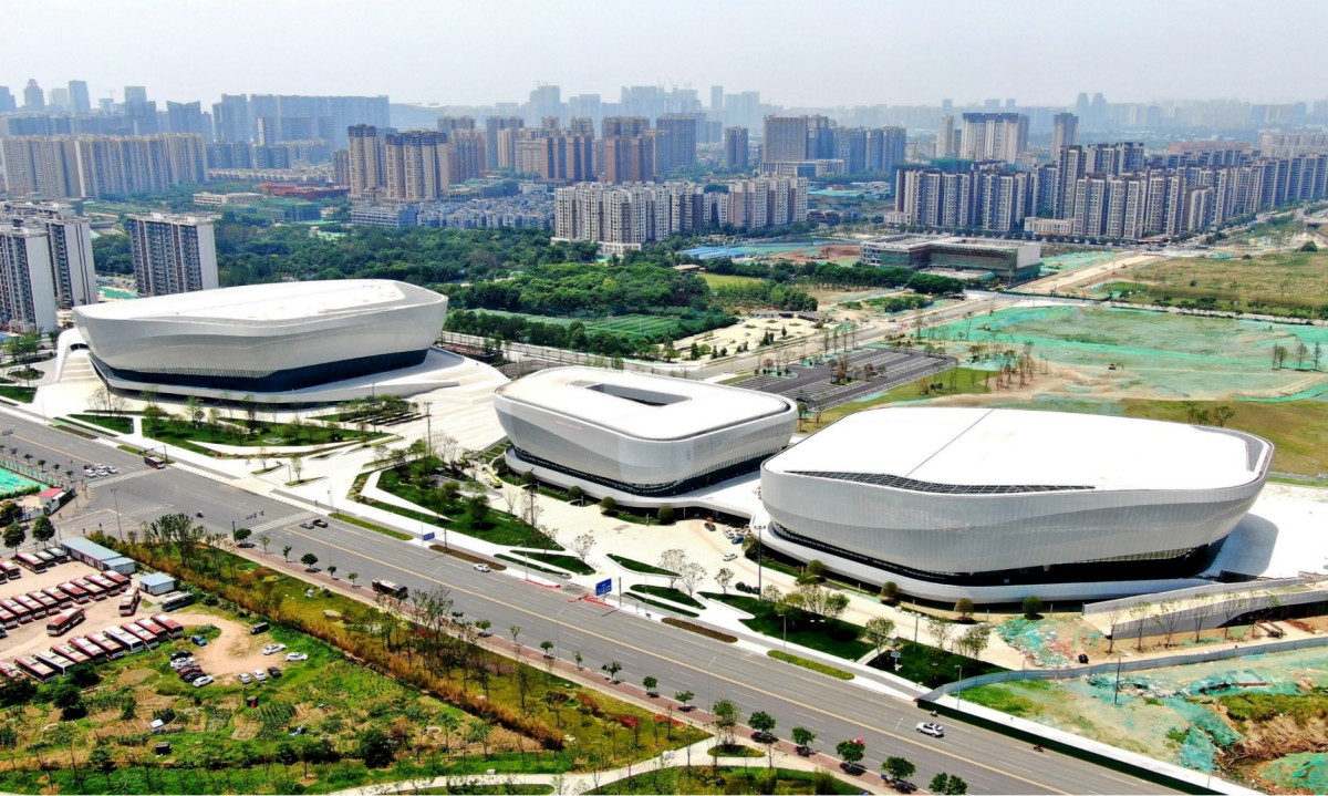 Proyecto de iluminación paisajística inteligente del Centro Deportivo de Alta Tecnología de Chengdu