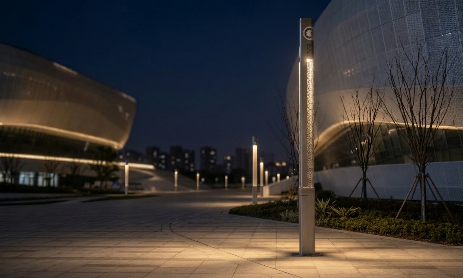 Proyecto de iluminación paisajística del estadio - Evento internacional