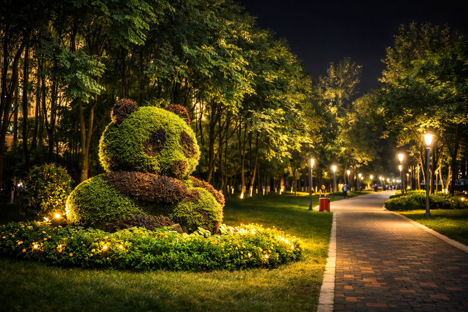 Proyecto de iluminación inteligente para vías verdes - Sistema de parques urbanos