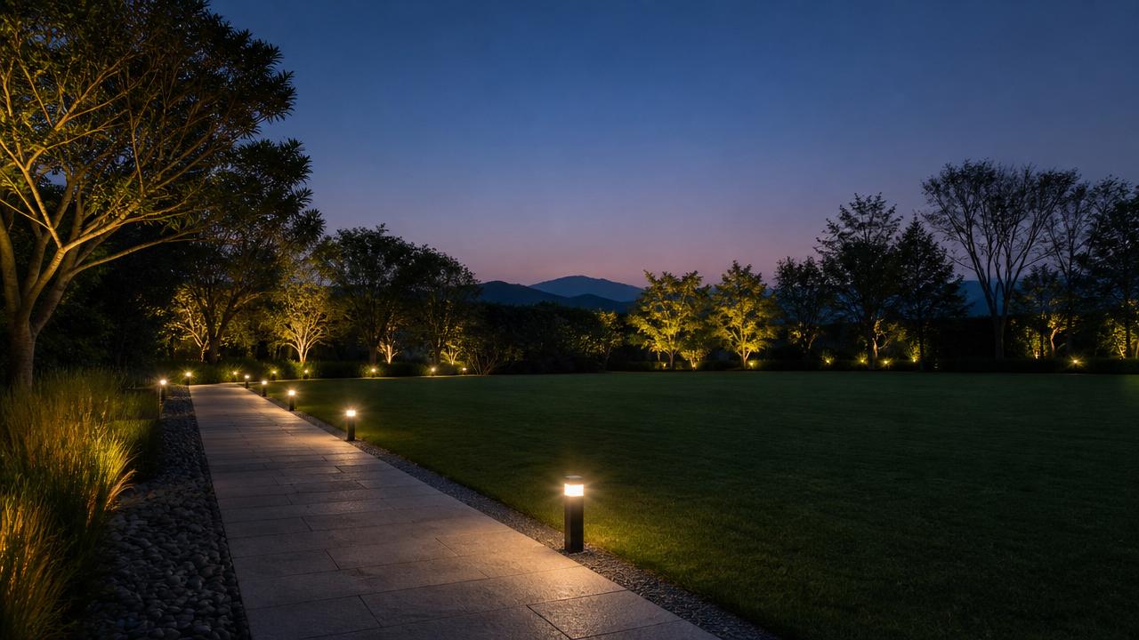 ¿Iluminación LED para jardín y césped para senderos o zonas verdes abiertas?