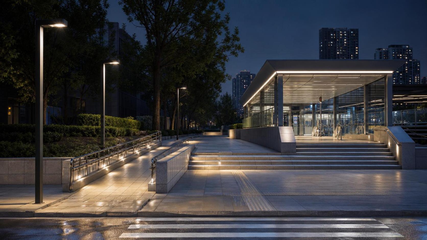 Iluminación peatonal LED para estaciones de metro: fundamentos del control del deslumbramiento y del diseño de seguridad