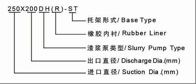 2-产品型号释义 1 Type DH(R) Slurry Pump