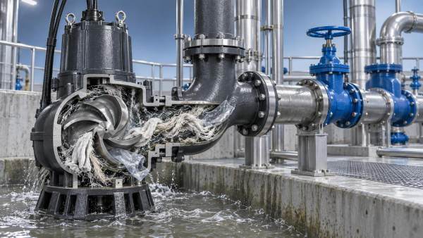 How sewage treatment pumps prevent clogging from fibrous solids