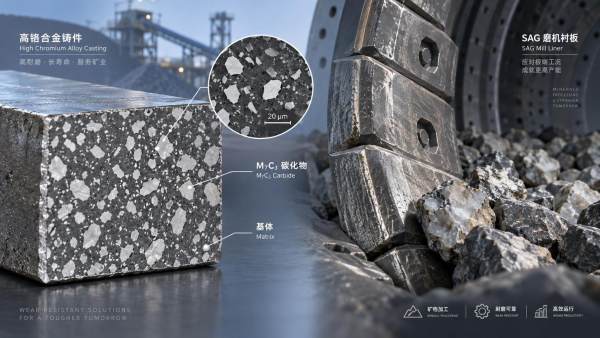 How do high chrome alloy castings perform in abrasive mineral processing environments?