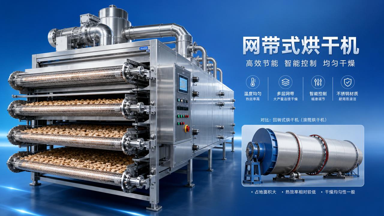 网带烘干机与回转式烘干机的能效对比测试报告