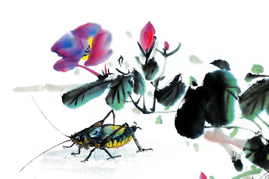 水墨画,昆虫,蝗虫.jpg